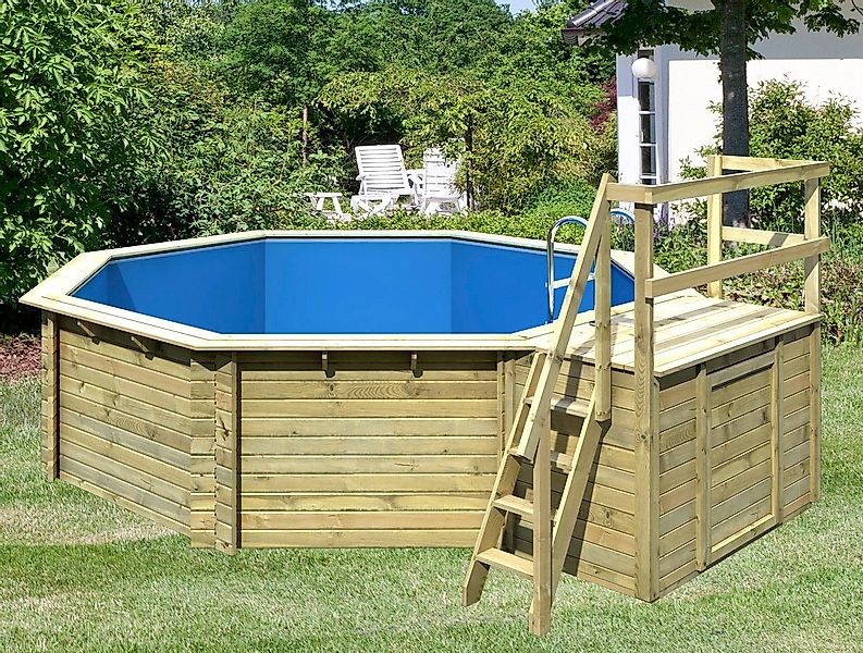 Karibu Achteckpool TOSCANA Set B ØxH: günstig online kaufen