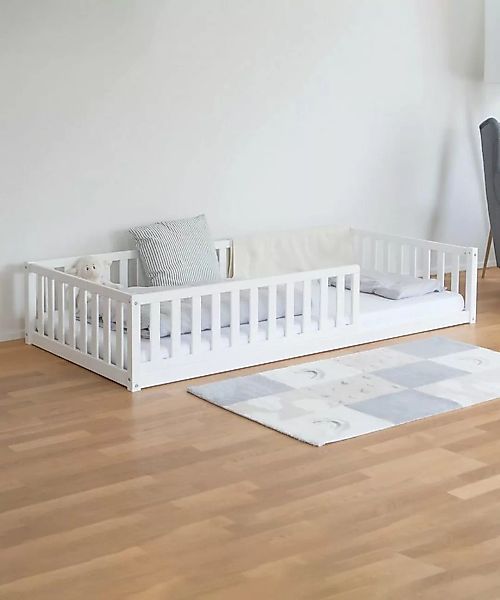 Ehrenkind Kinderbett Bodenbett in Buche FSC® zertifizert mit Rausfallschutz günstig online kaufen