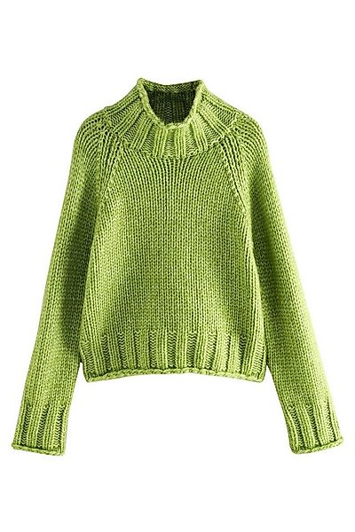 Next Strickpullover Grobstrickpullover mit Stehkragen und Wollanteil (1-tlg günstig online kaufen