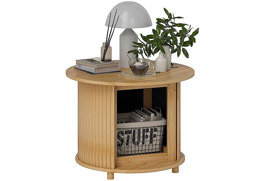 HOMCOM Couchtisch Wohnzimmertisch aus Bambus mit verstecktem Stauraum und S günstig online kaufen