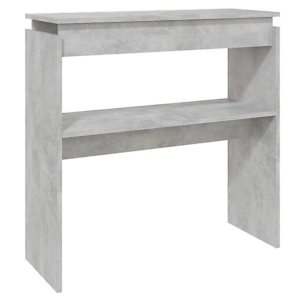 vidaXL Konsolentisch Betongrau 80x30x80 cm Holzwerkstoff günstig online kaufen