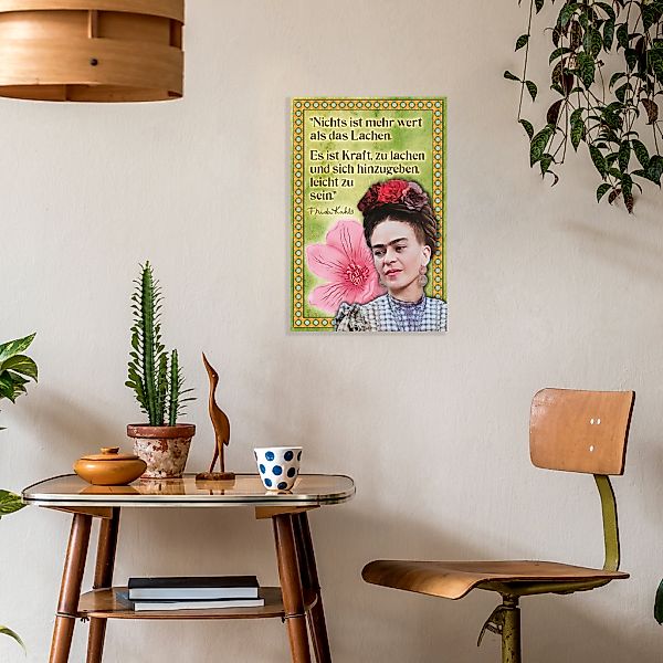 LuckyLinde Wanddekoobjekt "Frida Kahlo - Kraft zu Lachen", (1 St.), Exklusi günstig online kaufen