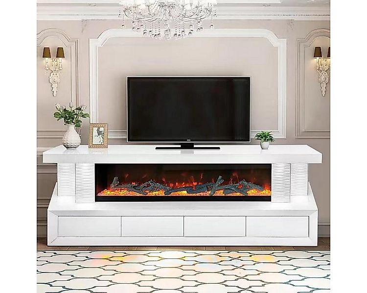 alesvelt TV-Schrank TV-Schrank Luxus Sideboard NOVA Kamin Funktion LED 180c günstig online kaufen
