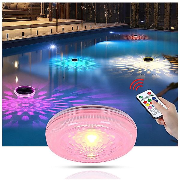 QUBEBU Pool-Lampe 2er Pool-Lampe Solar Schwimmend günstig online kaufen