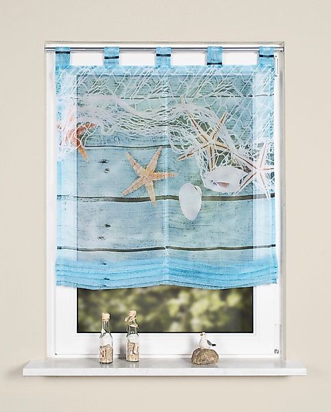 HOME Wohnideen Raffrollo   ¦ blau ¦ Maße (cm): B: 60 Gardinen & Rollos > Ro günstig online kaufen