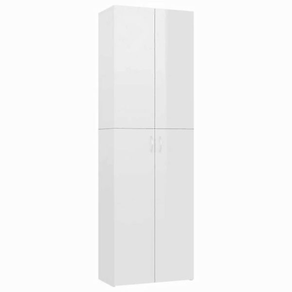 furnicato Aktenschrank Büroschrank Hochglanz-Weiß 60x32x190 cm Holzwerkstof günstig online kaufen