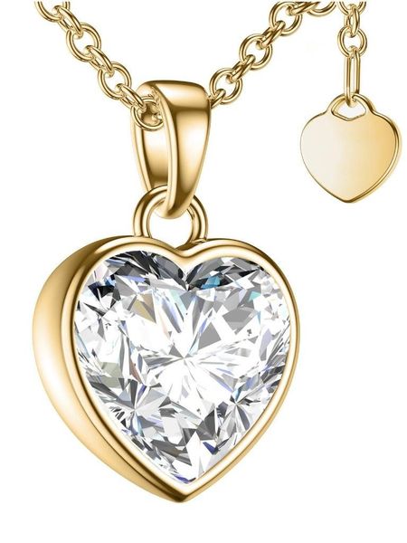 Amoonic Herzkette Halskette Damen Silber 925 günstig online kaufen