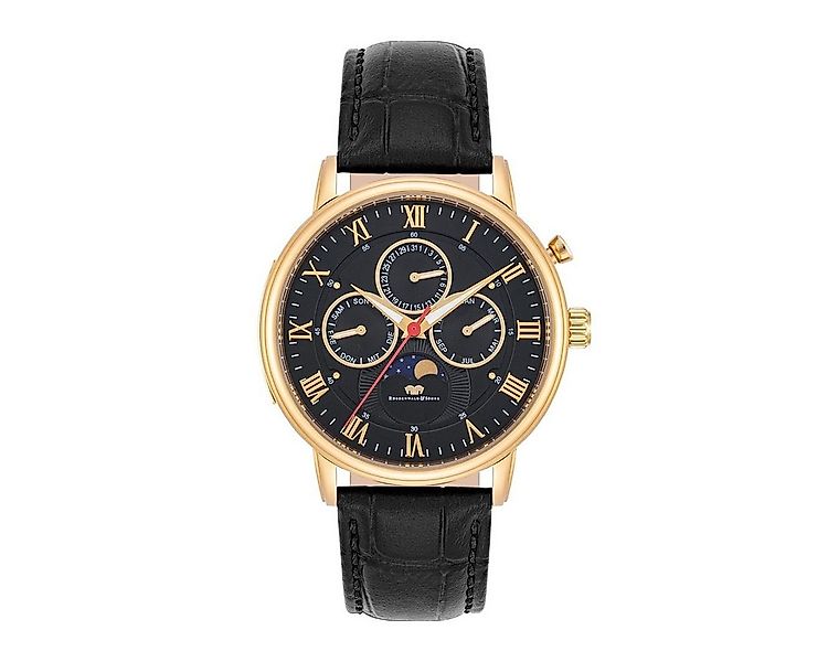 Rhodenwald & Söhne Multifunktionsuhr Moontime II gelbgold, mit Quarzwerk günstig online kaufen