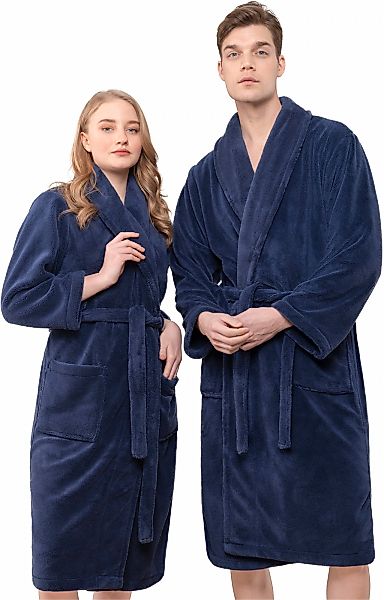 HAMMETEX Bademantel "Bademantel unisex, ultraweicher & flauschiger Fleecema günstig online kaufen