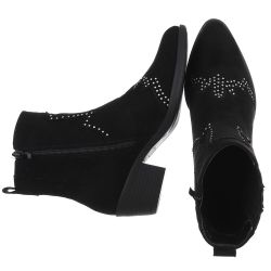 Ital-Design Elegante Damen Stiefelette mit Details günstig online kaufen