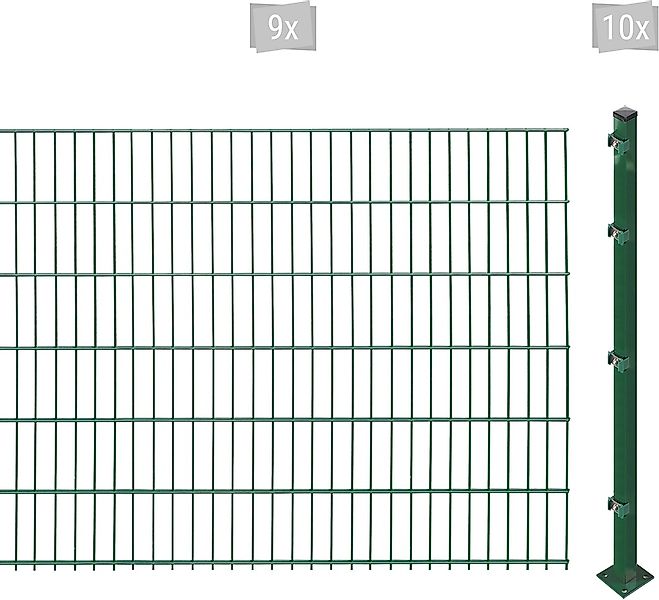 Arvotec Doppelstabmattenzaun "ESSENTIAL 123 zum Aufschrauben", Zaunhöhe 123 günstig online kaufen