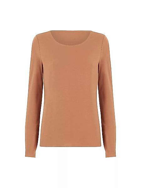 Wolford - Jersey Top Long Sleeves, Frau, soft lion, Größe: M günstig online kaufen