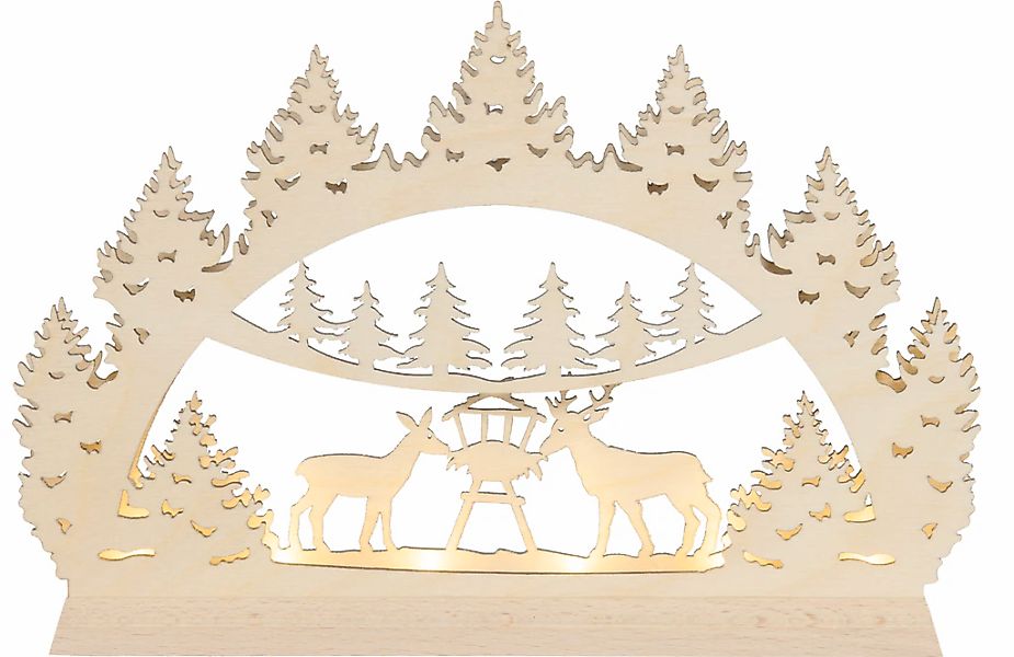 SAICO Original LED Lichterbogen "Mini-Lichterbogen, Waldmotiv" mit LED-Stri günstig online kaufen