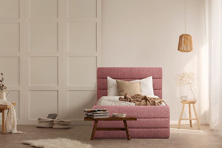 Home affaire Polsterbett "Merrit" Quernaht im Kopf- und Fußteil, in 5 Breit günstig online kaufen