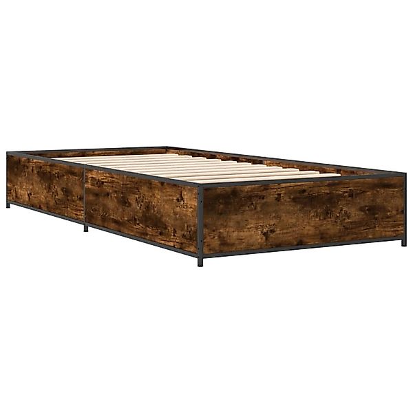 vidaXL Bett Bettgestell Räuchereiche 90x190 cm günstig online kaufen