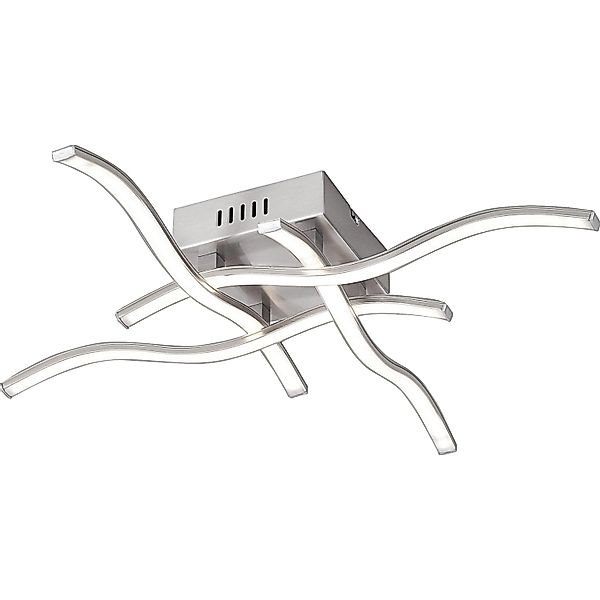 JUST LIGHT Deckenleuchte »WAVE«, 4 flammig, Leuchtmittel LED-Board   LED fe günstig online kaufen