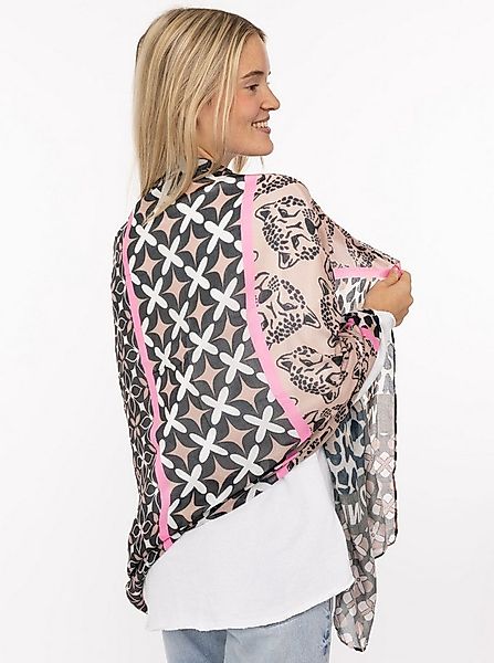 Zwillingsherz Schal Viskose Mix "Leo Mix", mit modernem Leomuster und Schri günstig online kaufen