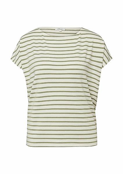 s.Oliver Kurzarmshirt mit grafischem Muster günstig online kaufen