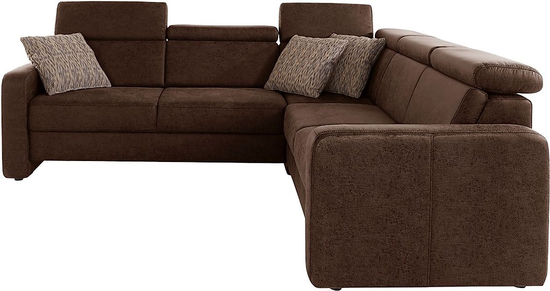 sit&more Ecksofa »Bologna L-Form« Kopfteilverstellung, wahlweise mit Bettfu günstig online kaufen