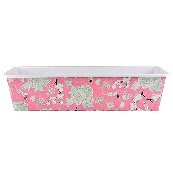 Jet-Line Blumenkasten mit Blumenmuster in Rosa-Beige 3er Set 59 x 17 x 14 c günstig online kaufen