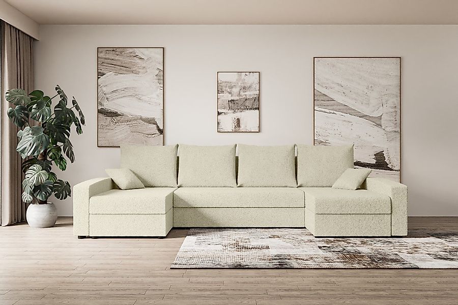 ALTDECOR Wohnlandschaft ALESIA-U, Couch mit Schlaffunktion, günstig online kaufen