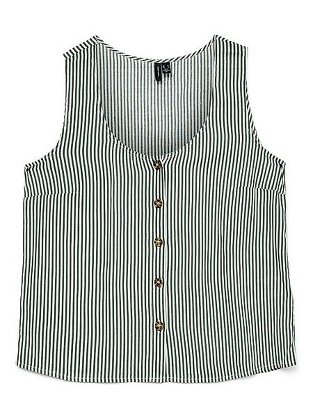 Vero Moda Blusenshirt Gestreiftes ärmelloses mit Knopfleiste VMBUMPY SL SHI günstig online kaufen