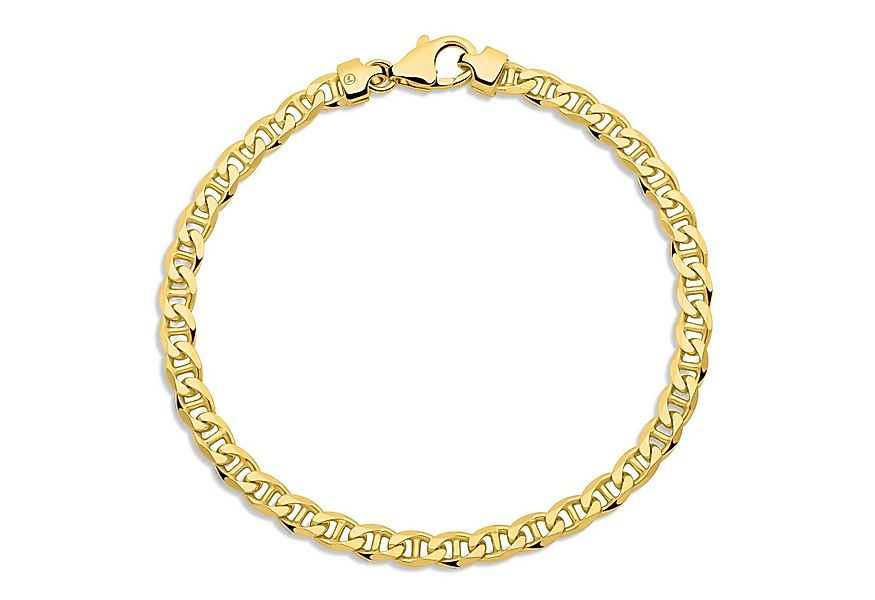 Tony Fein Armband Stegpanzerarmband 4,5 mm 585er Vergoldet Hochglanzpoliert günstig online kaufen