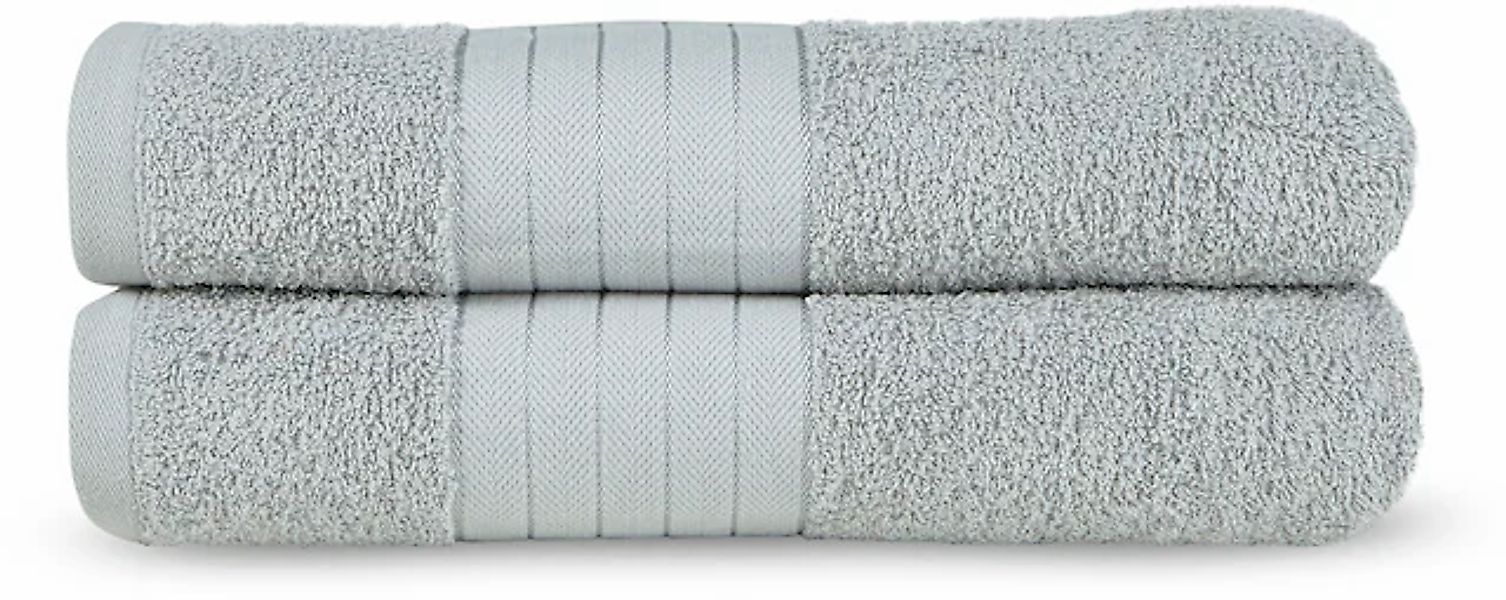 Emotion Badetücher »Uni«, (2 St., 2er Set Badetücher 70 x 140 cm), Baumwoll günstig online kaufen