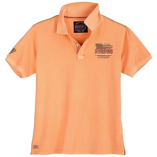 redfield Poloshirt Pique Poloshirt in XXL Größen von Redfield, apricot günstig online kaufen