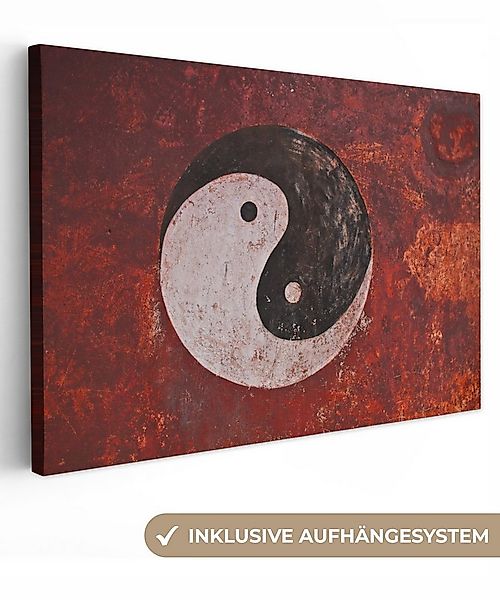 OneMillionCanvasses® Leinwandbild Wandgemälde von Yin und Yang in einem chi günstig online kaufen