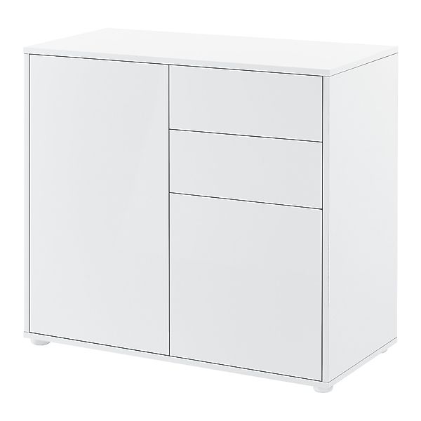 en.casa Sideboard, »Paarl« 74x79x36 cm Weiß, günstig online kaufen