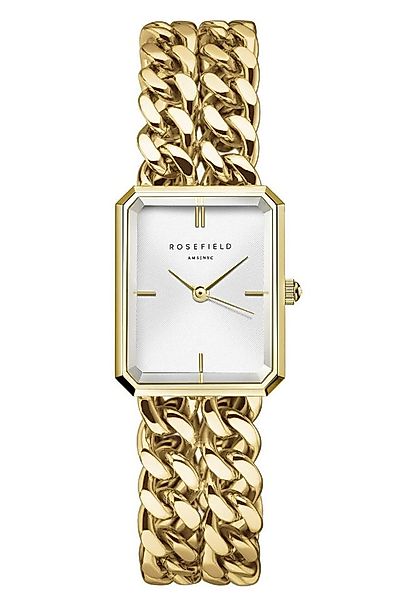ROSEFIELD Quarzuhr Studio Double Chain Goldfarben günstig online kaufen