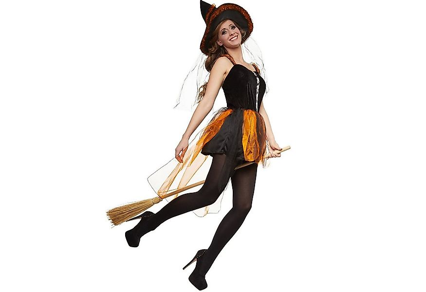 dressforfun Hexen-Kostüm Frauenkostüm Feurige Hexe Wilzania, Ärmelloses Kur günstig online kaufen