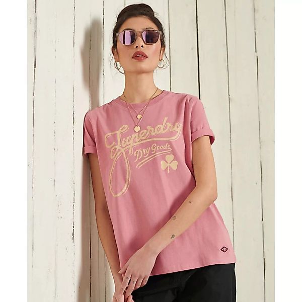 Superdry Workwear Graphic Kurzarm T-shirt M Dusty Rose günstig online kaufen