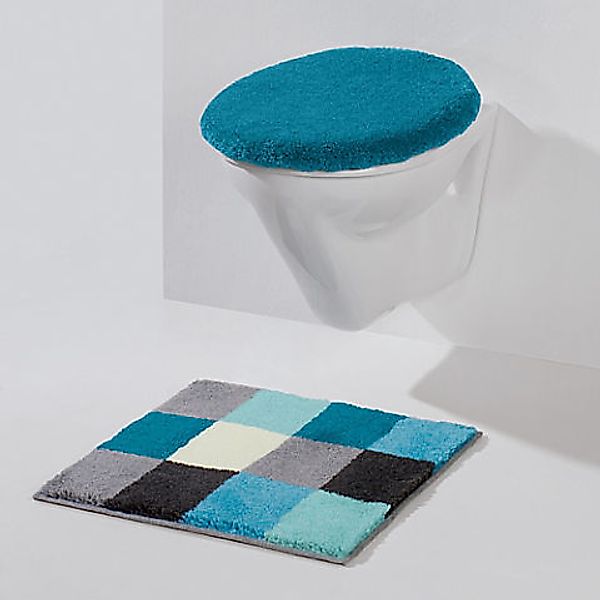 Erwin Müller Badematte WC-Vorlage "Kreta", Höhe 20 mm, eckig, Karo günstig online kaufen