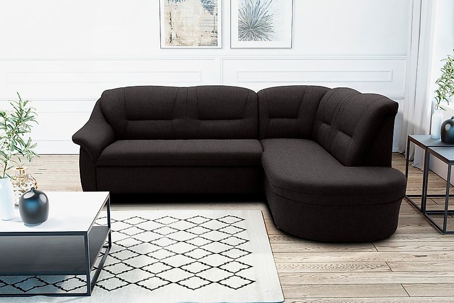 DOMO collection Ecksofa "Faenza für kleine Räume, Stellmaße 232,176cm, komf günstig online kaufen
