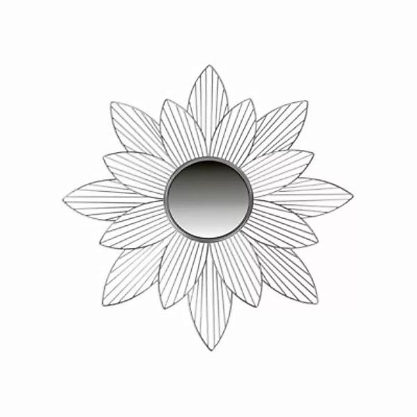 Wanddeko Spiegel Blume silber günstig online kaufen