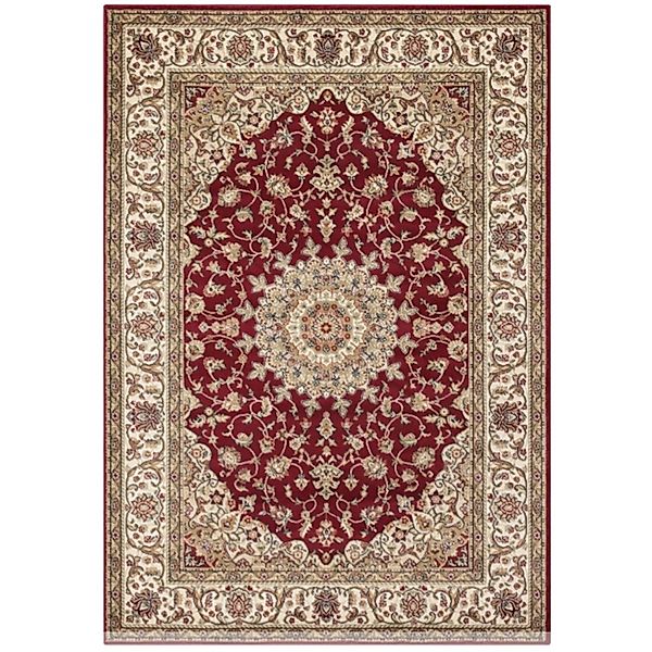 Peyer Syntex Klassischer Kurzflor Teppich Amina Medaillon 27008 Farbe Rot 6 günstig online kaufen