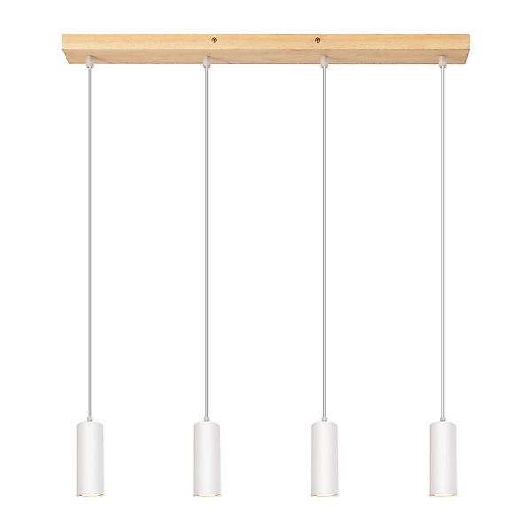 ZMH Pendelleuchte 4 Flammig Holz Esstisch günstig online kaufen