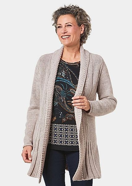 GOLDNER Strickjacke "Kurzgröße Supersofte ausgestellte Strickjacke" Ohne günstig online kaufen