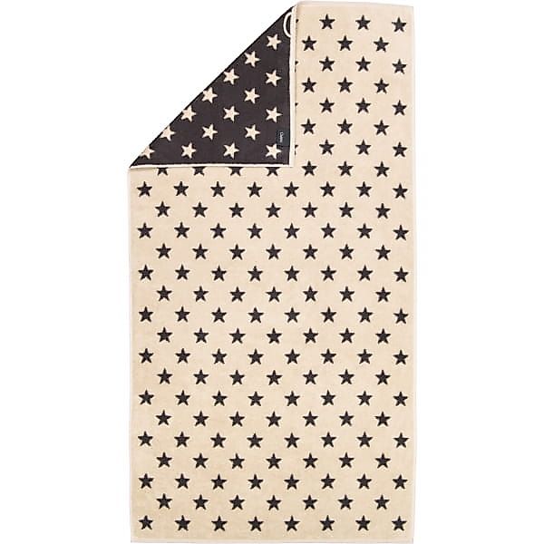 Cawö Handtücher NEW STARS Sterne klein 6261 - Farbe: beige/basalt - 37 - Du günstig online kaufen