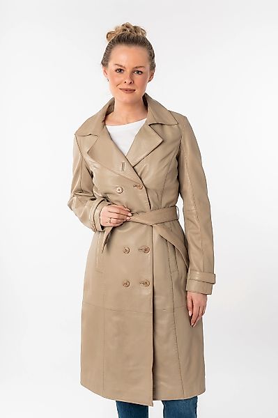 Mauritius Ledermantel "GWTaruh OT", (2 tlg.), femininer Leder-Trenchcoat mi günstig online kaufen