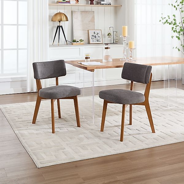 OKWISH 4-Fußstuhl Esszimmerstuhl (2er-Set mit Massivholzbeinen günstig online kaufen