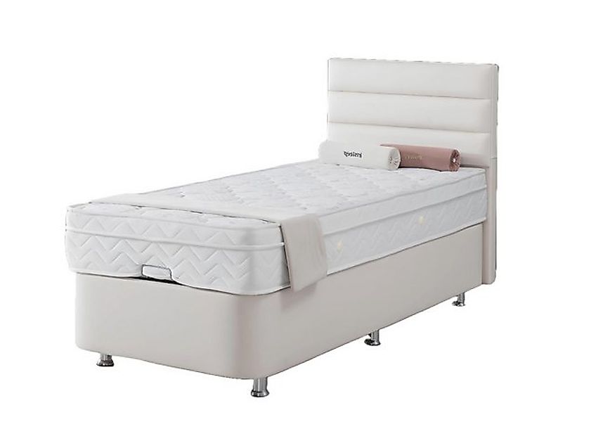 Xlmoebel Bett Einzelbett aus Metall in Beige für ein modernes Schlafzimmer günstig online kaufen