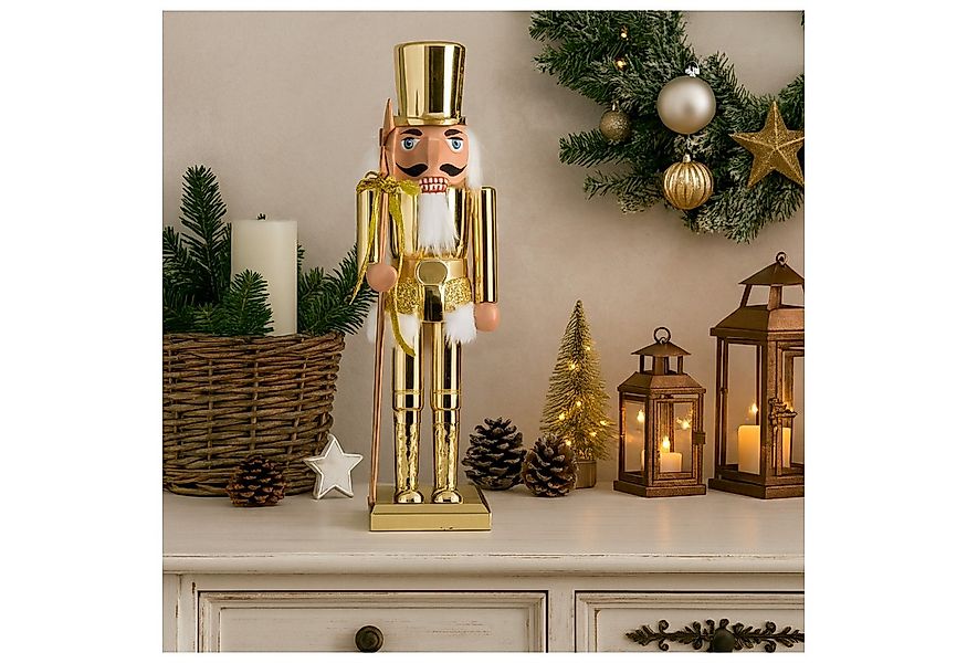 HTI-Living Weihnachtsfigur Nussknacker Gold (Stück, 1 St., 1 Nussknacker), günstig online kaufen