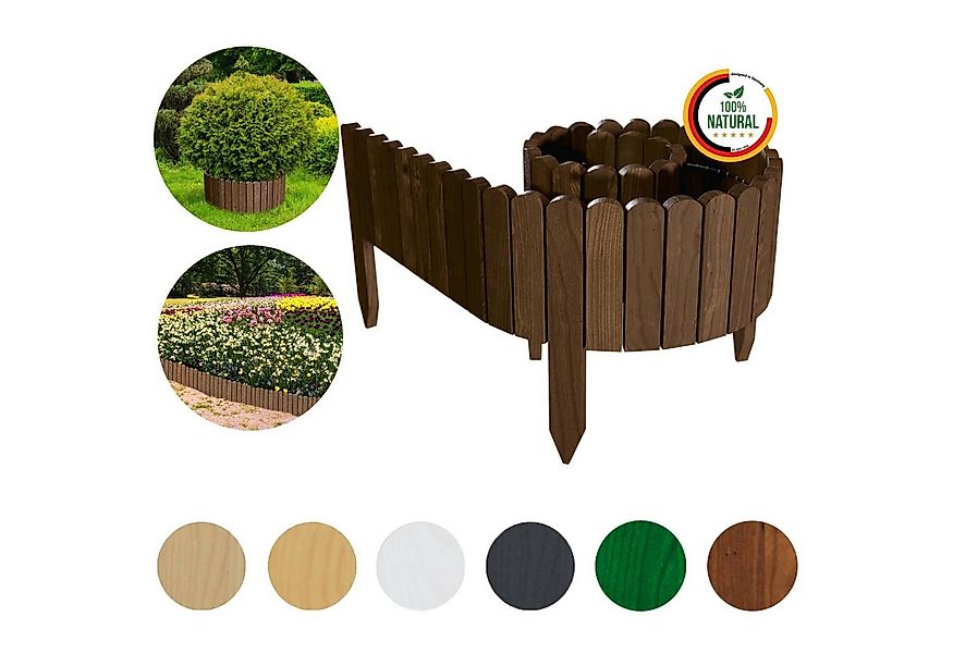 Floranica Palisade Beeteinfassung Beetumrandung Rasenkante Umrandung Flexib günstig online kaufen