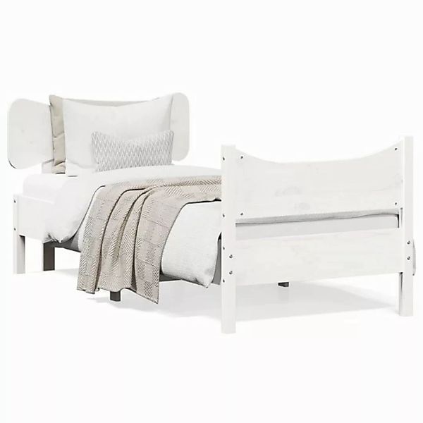 vidaXL Bett Massivholzbett ohne Matratze Wachsbraun 75x190 cm Kiefernholz günstig online kaufen