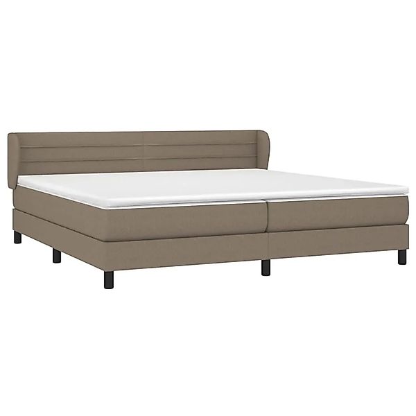 vidaXL Boxspringbett mit Matratze Taupe 200x200 cm Stoff 3126353 günstig online kaufen