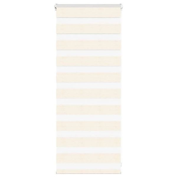 vidaXL Doppelrollo Marmorbeige 55x100 cm Stoffbreite 50,9 cm Polyester 4014 günstig online kaufen