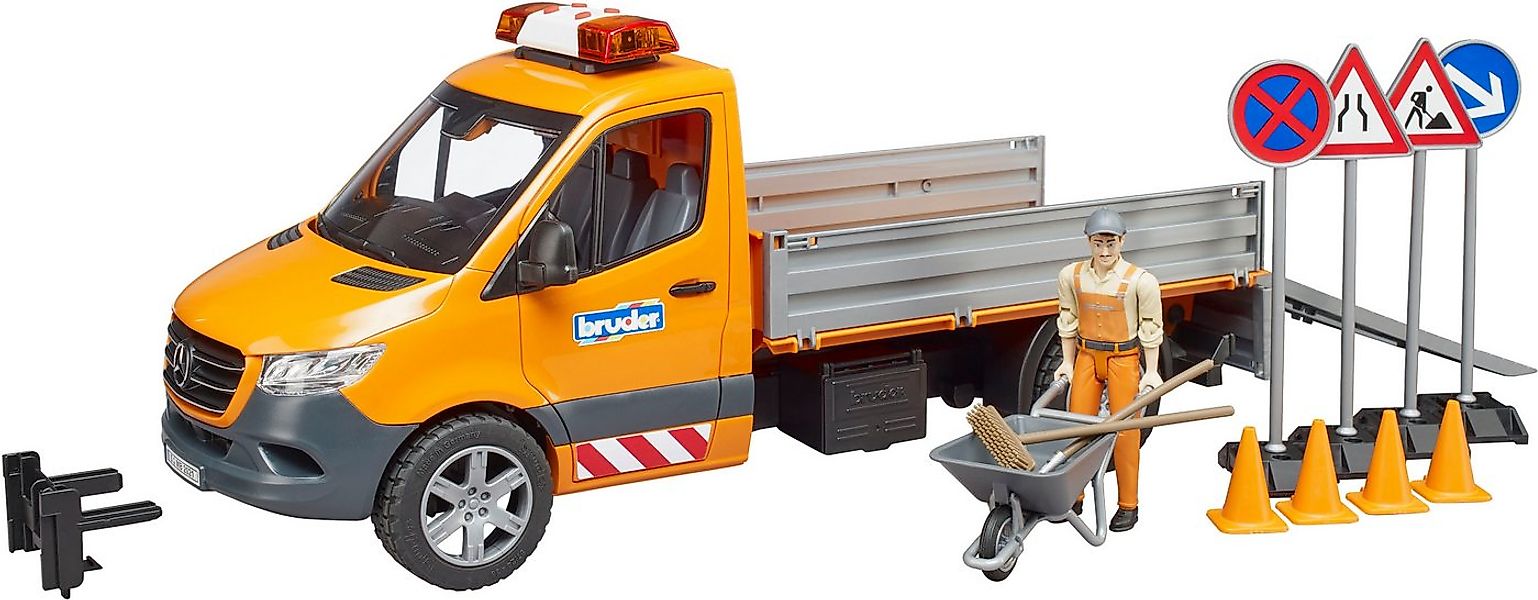 Bruder® Spielzeug-Transporter MB Sprinter Kommunal mit Fahrer Licht & Sound günstig online kaufen